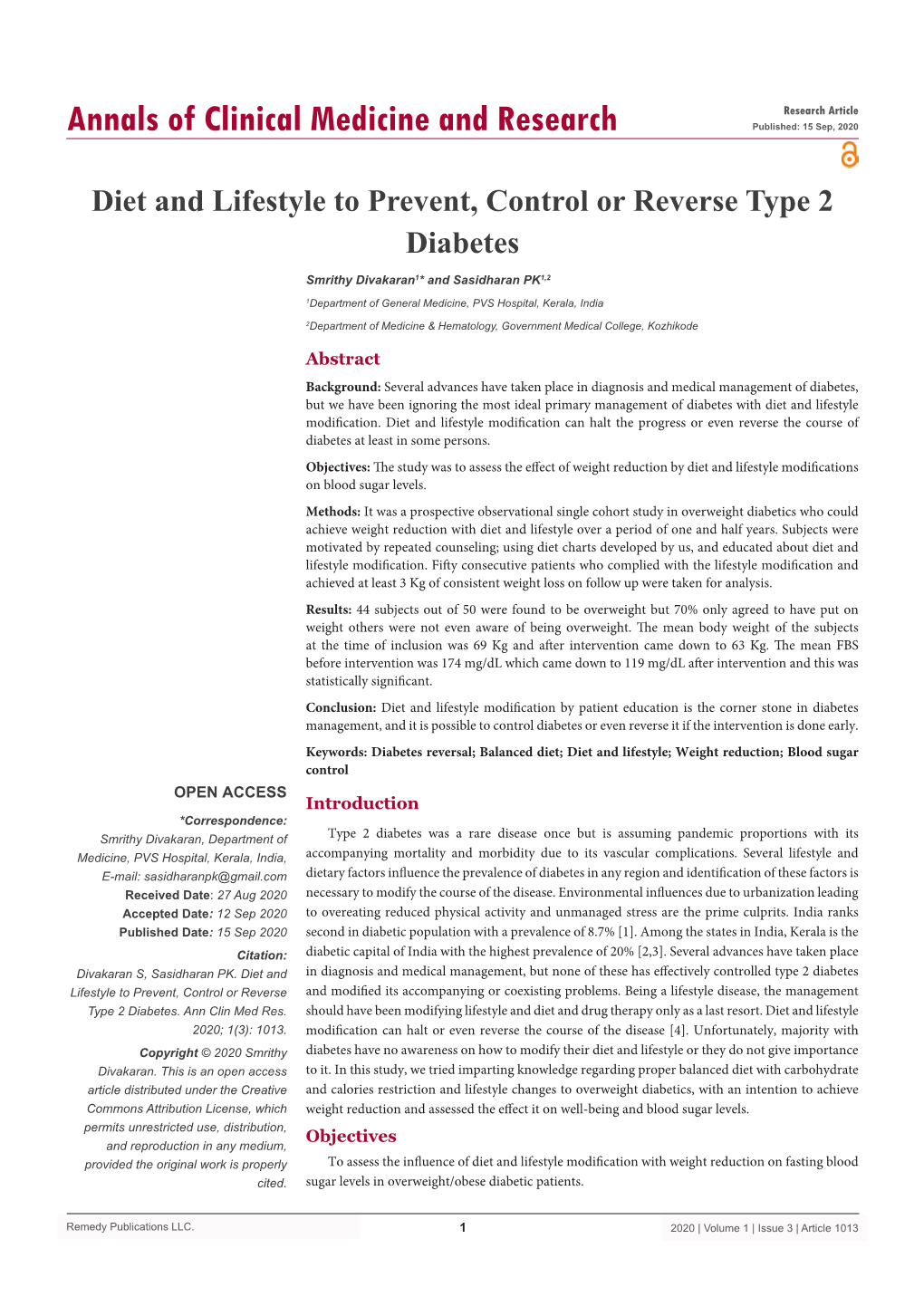 Diet and Lifestyle to Prevent, Control Or Reverse Type 2 Diabetes