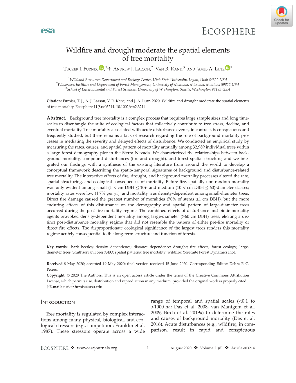 Multi-Scale Assessment of Post-Fire Tree Mortality Models