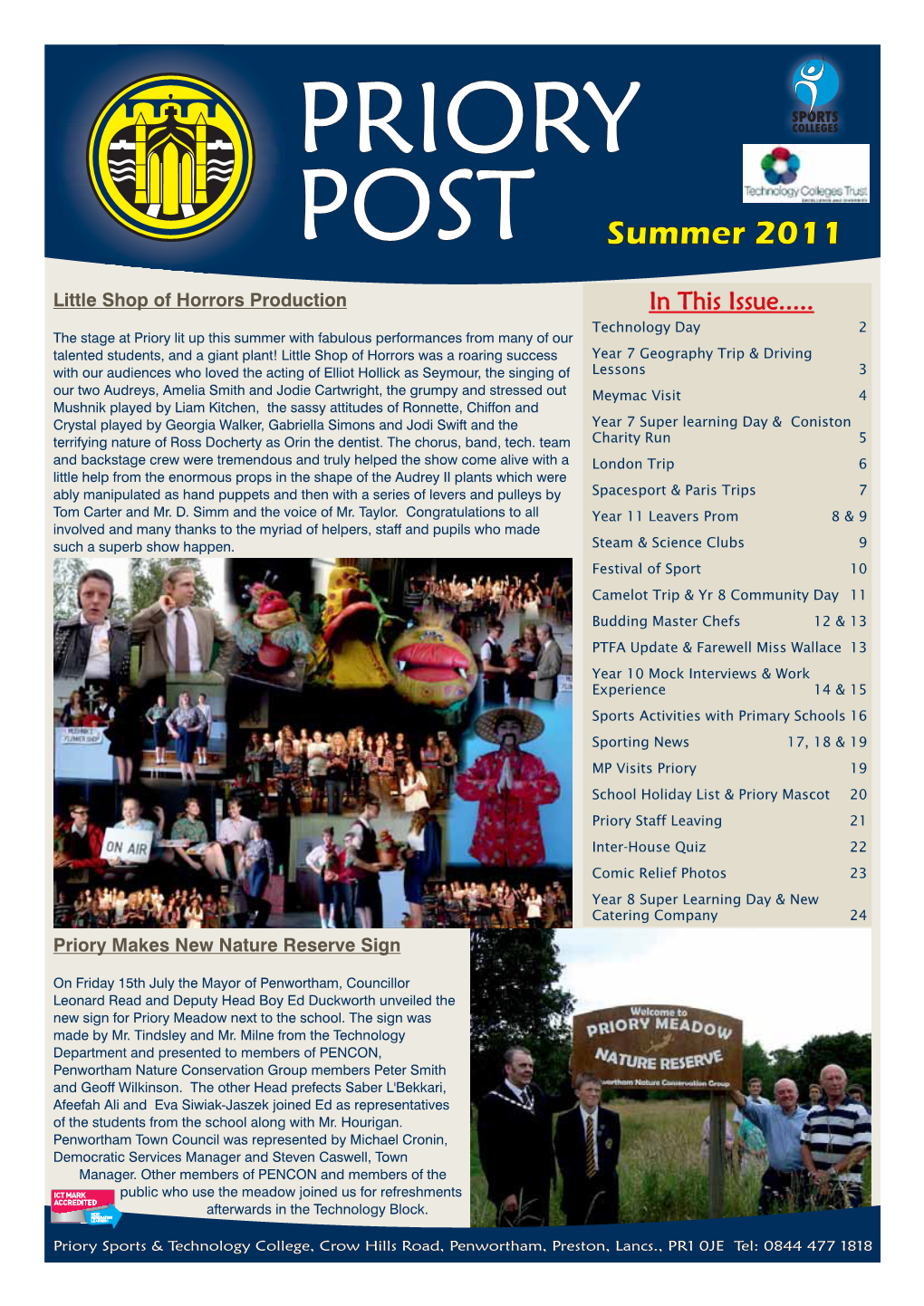 PRIORY POST Summer 2011