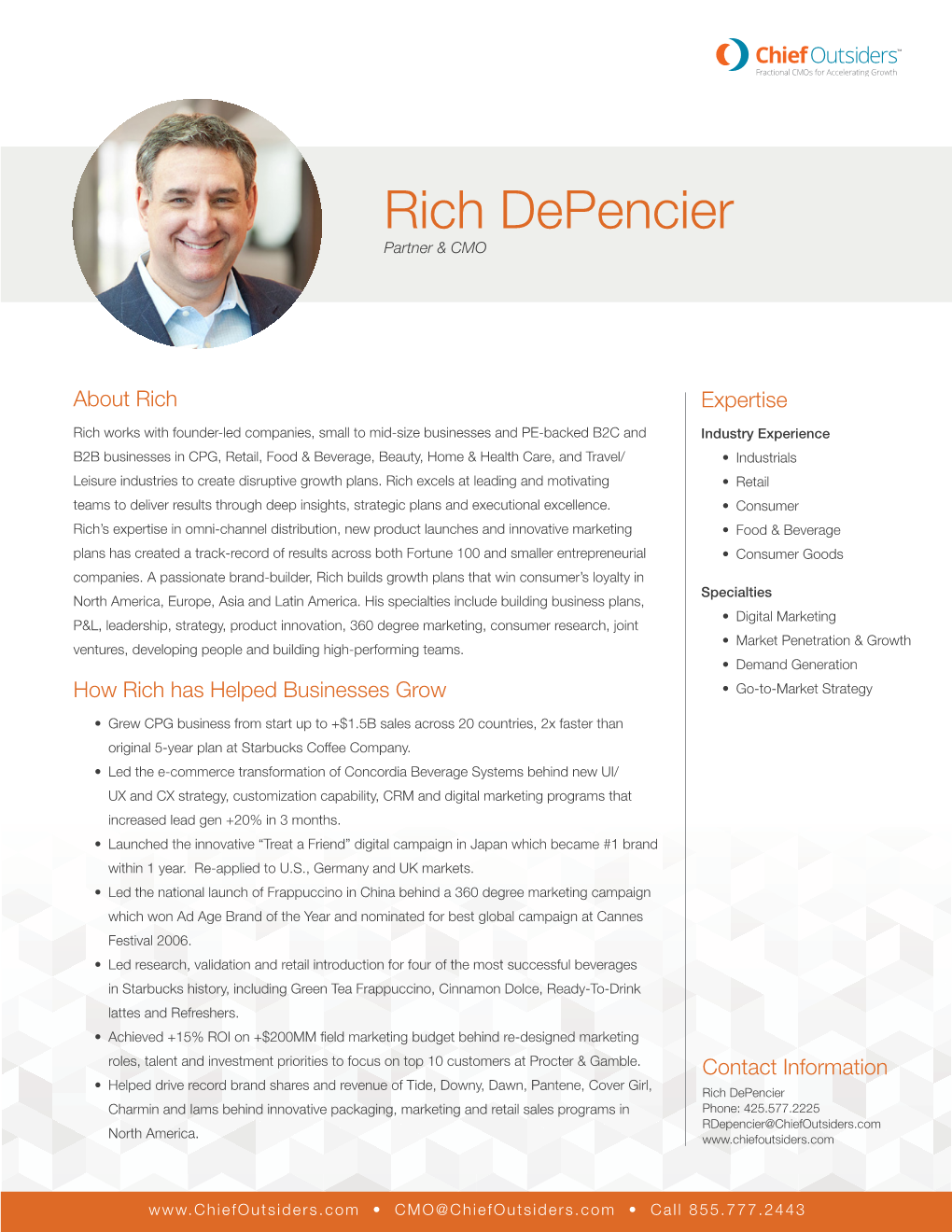 Rich Depencier Partner & CMO
