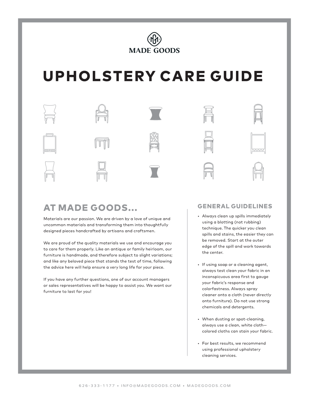 Upholstery Care Guide
