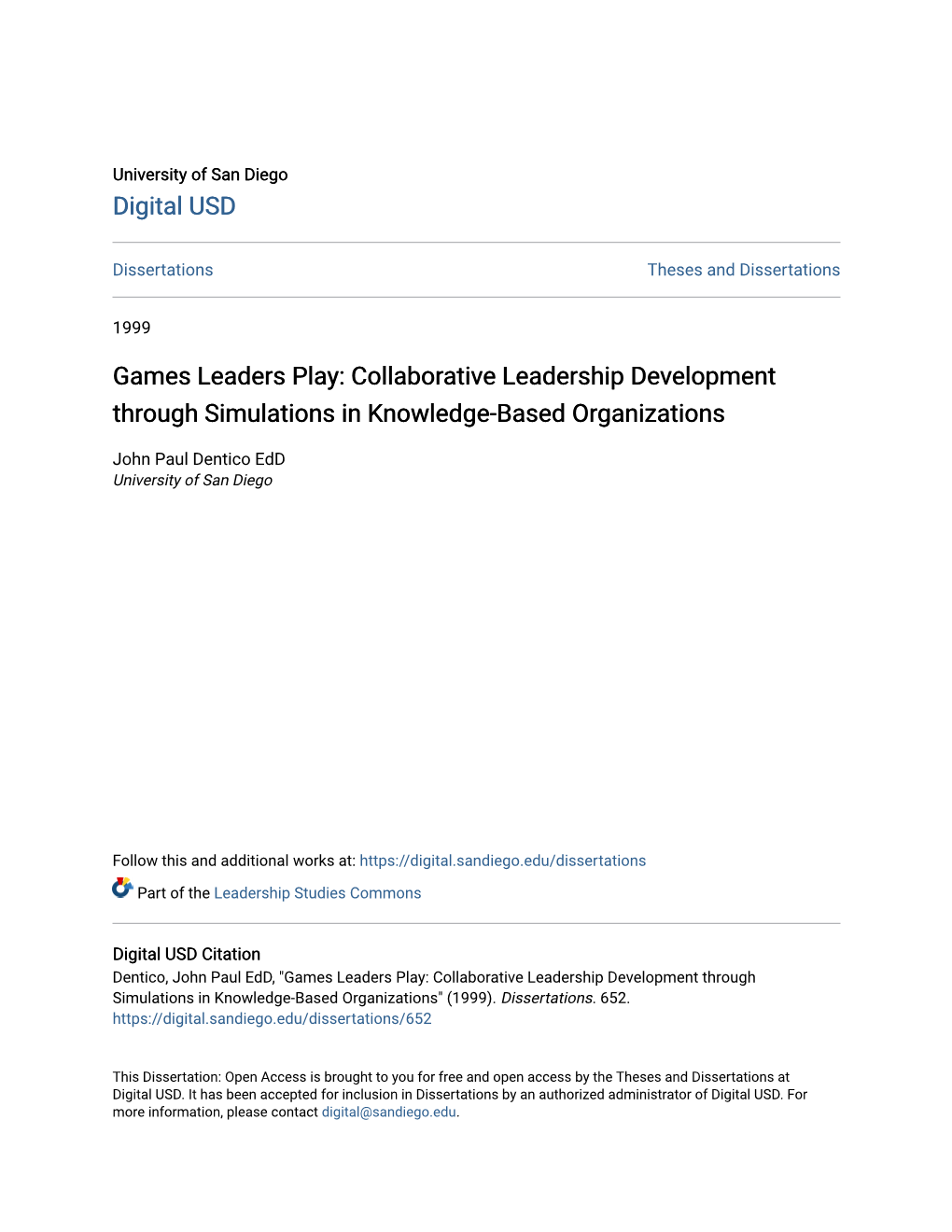 Collaborative Leadership Development Through Simulations in Knowledge-Based Organizations