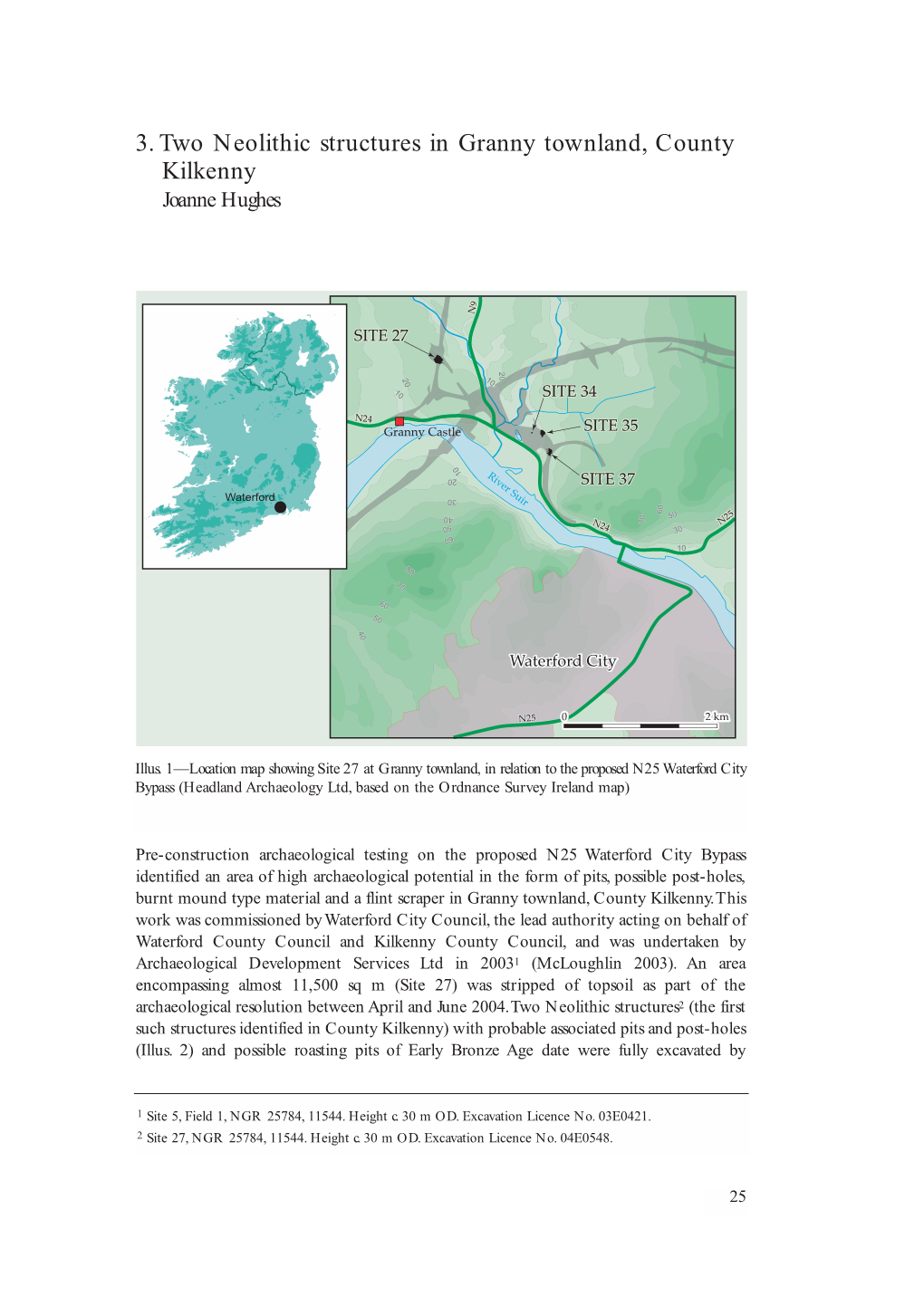 3. Two Neolithic Structures in Granny Townland, County Kilkenny Joanne Hughes