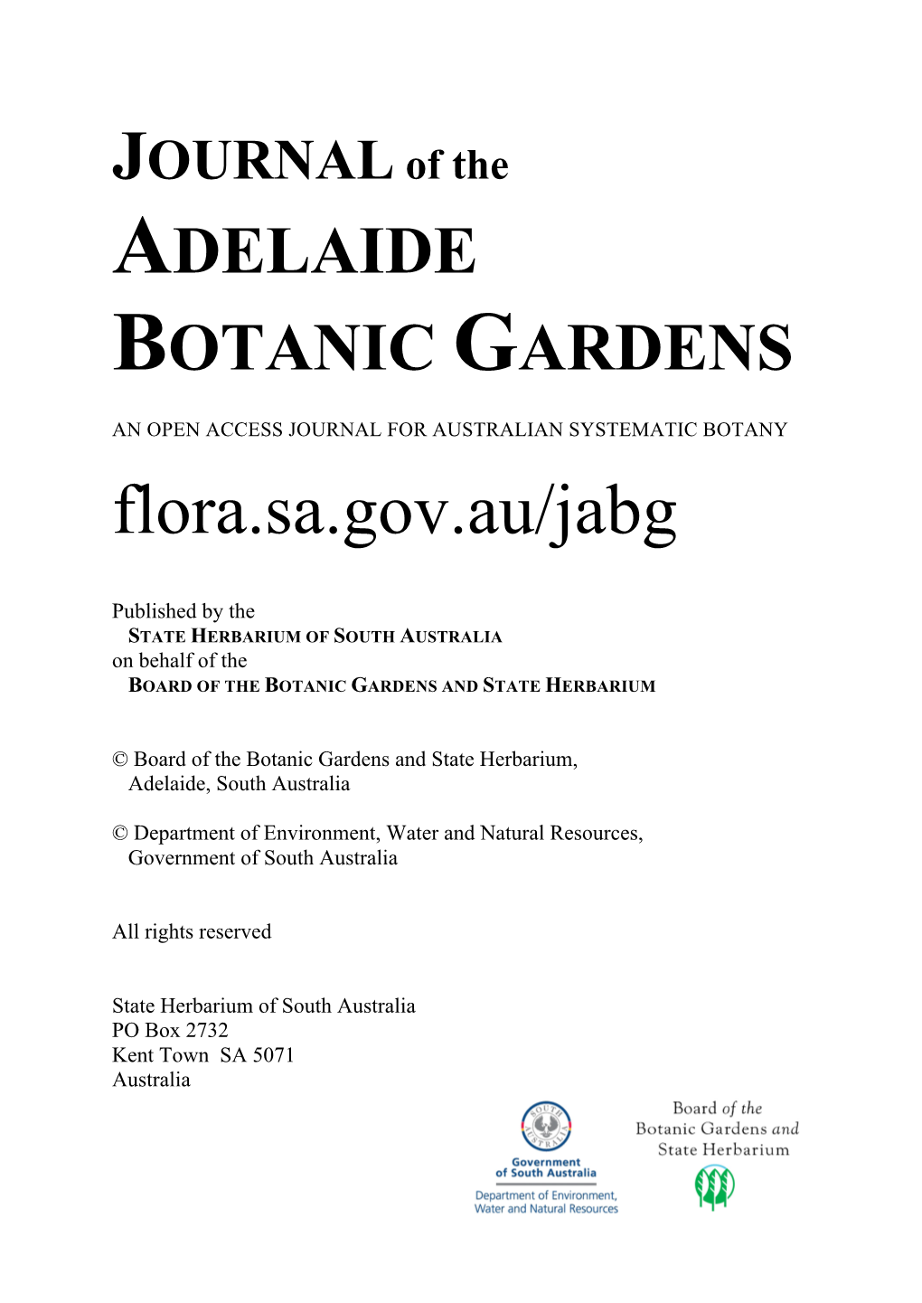 Grevillea Pauciflora R. Br. Ssp. Leptophylla (Proteaceae), a New Subspecies from Eyre Peninsula, South Australia