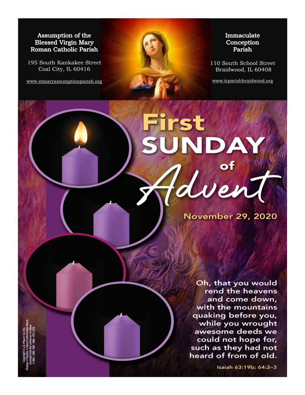 Jesus Prays in Thanks to God, Who Has Revealed Himself to the Lowly. Matthew 11:25-30 November 29, 2020 First Sunday of Advent Page 2