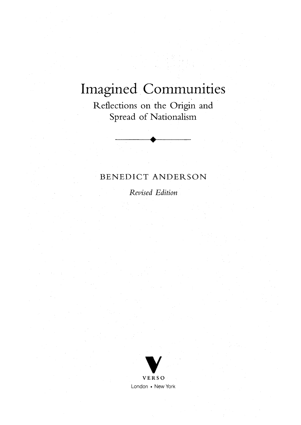 Benedict Anderson