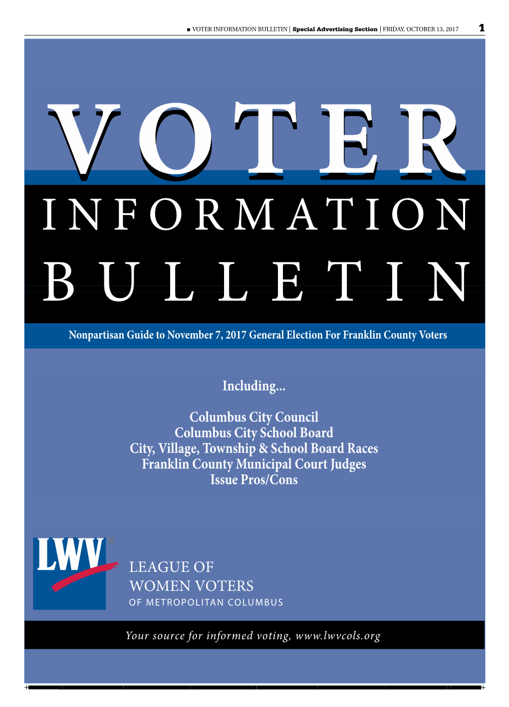 League of Women Voters of Metropolitan Columbus Educational Fund Hearings