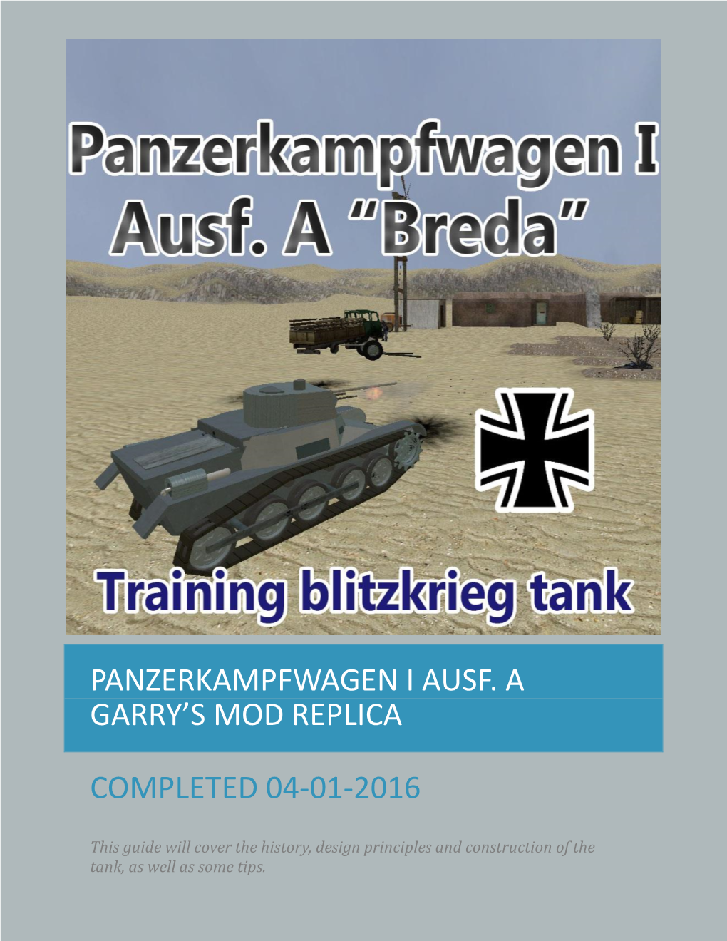Panzerkampfwagen I Ausf. a Garry's Mod Replica