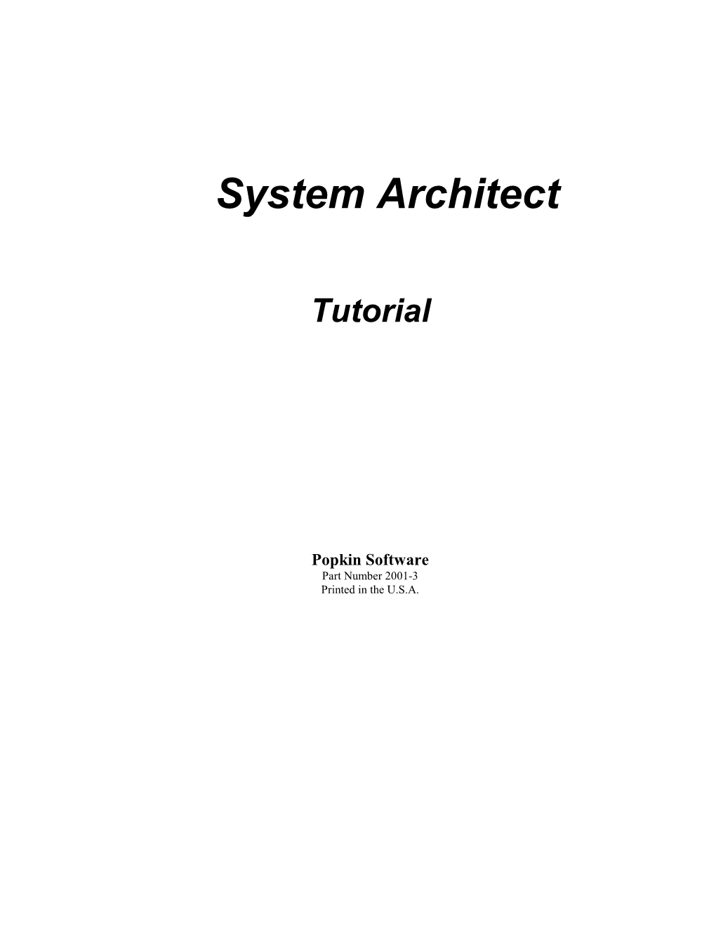 System Architect