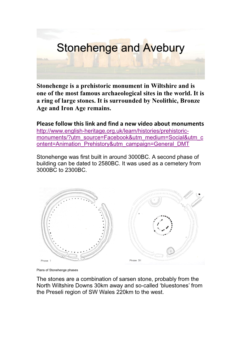 Stonehenge and Avebury