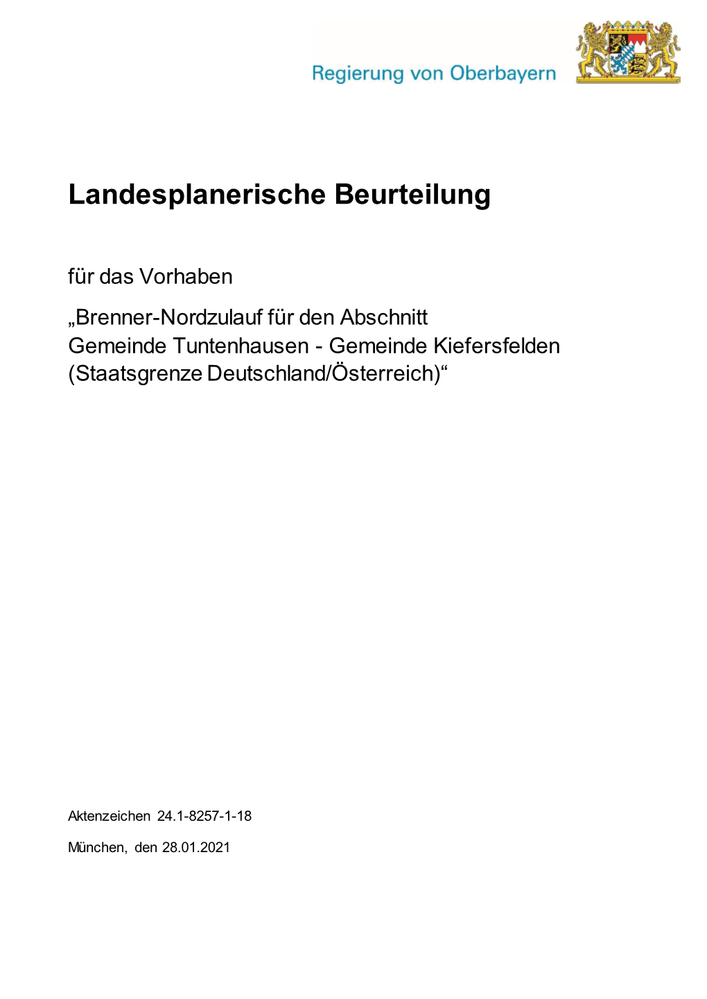 Landesplanerische Beurteilung