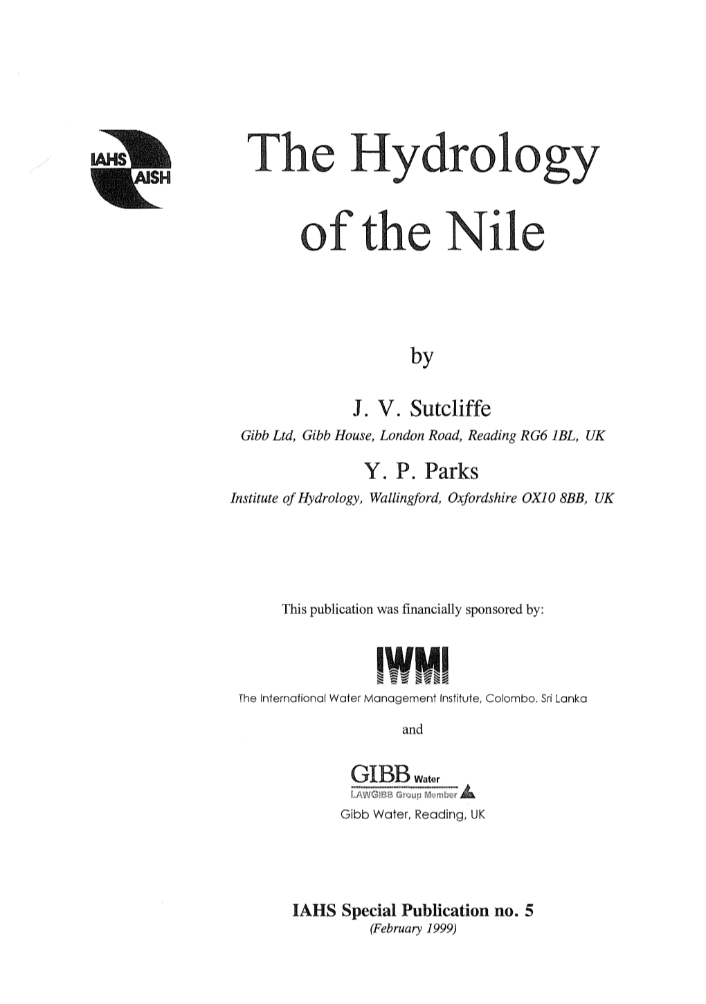 The Hydrology of the Nile