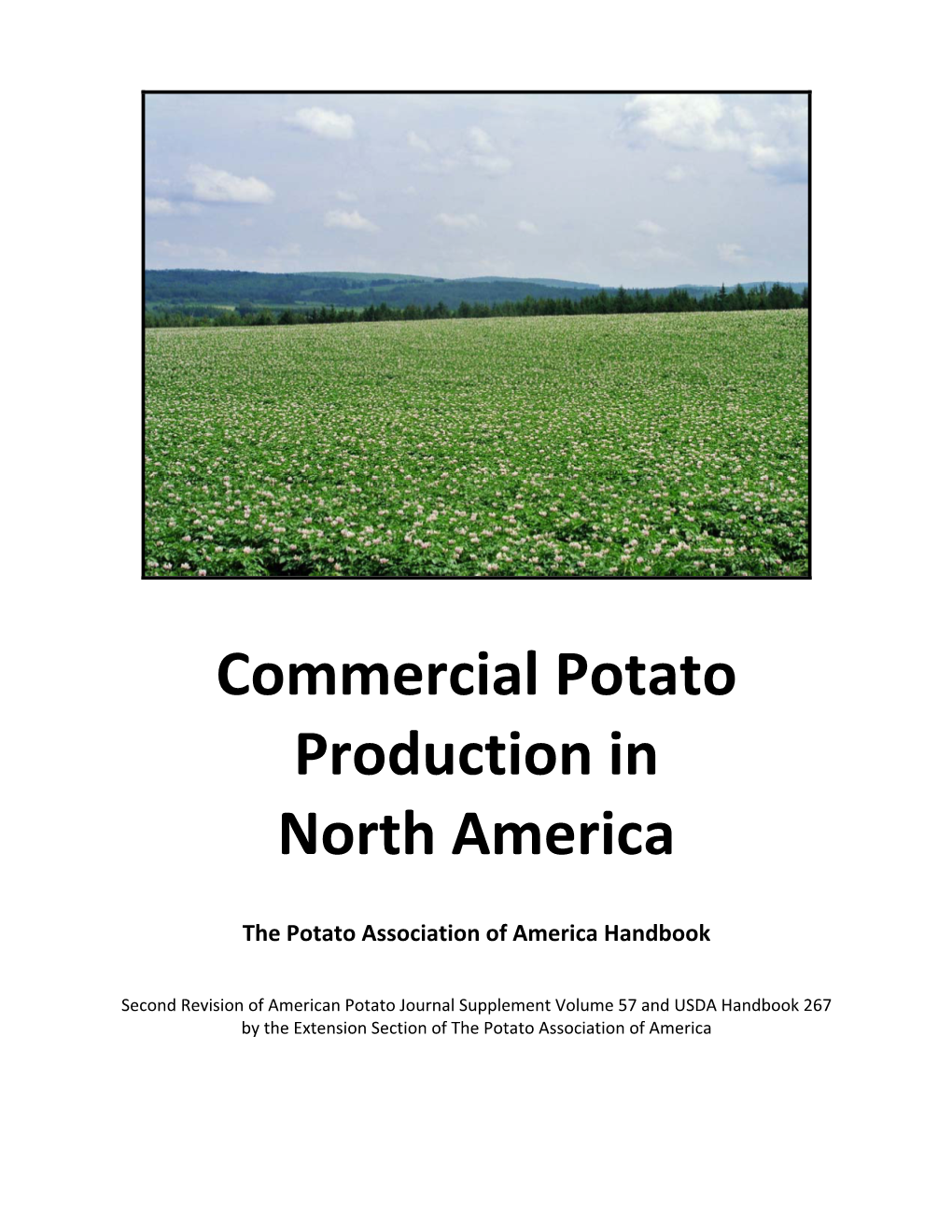 Commercial Potato Production in North America Handbook