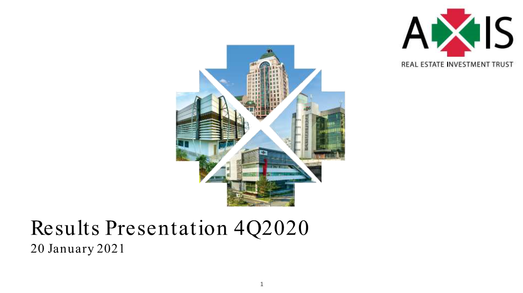 Results Presentation 4Q2020 20 January 2021