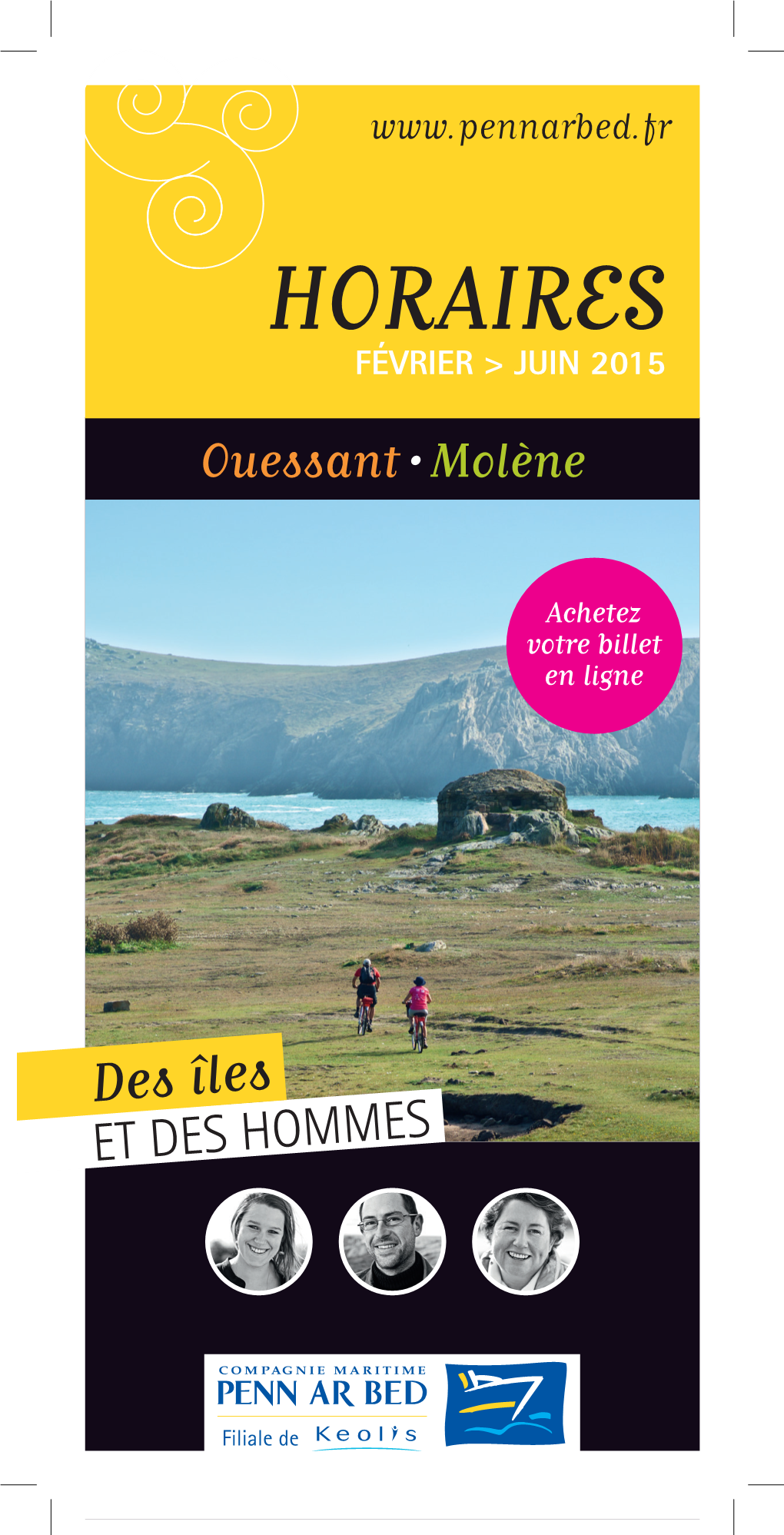 Horaires Février > JUIN 2015 Ouessant • Molène