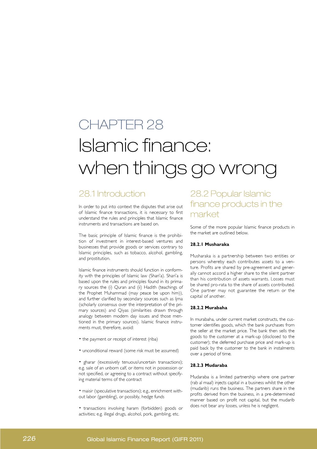 Islamic Finance: When Things Go Wrong