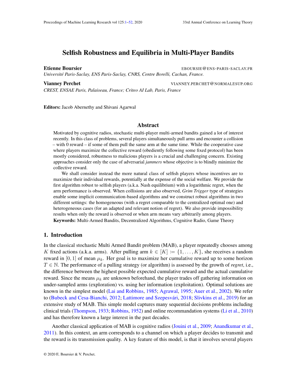 Selfish Robustness and Equilibria in Multi-Player Bandits