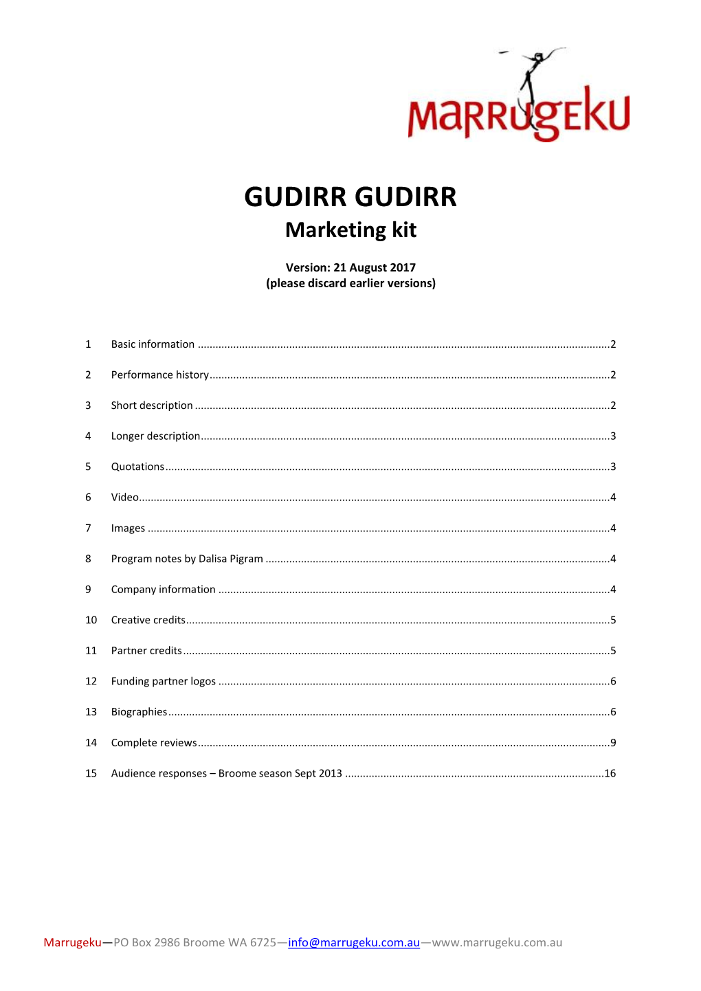 GUDIRR GUDIRR Marketing Kit