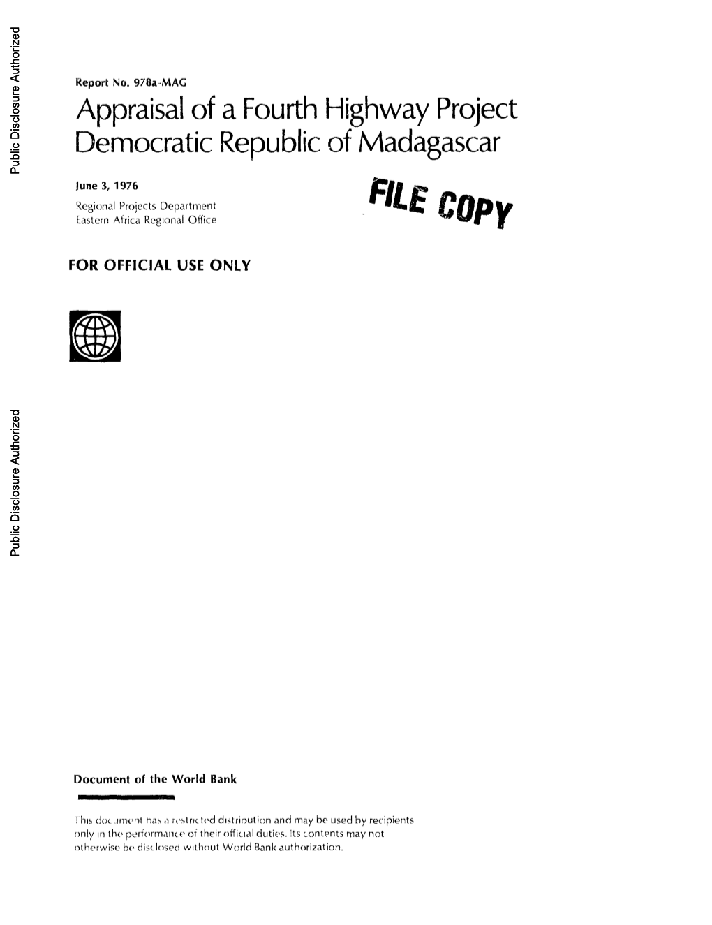 World Bank Document