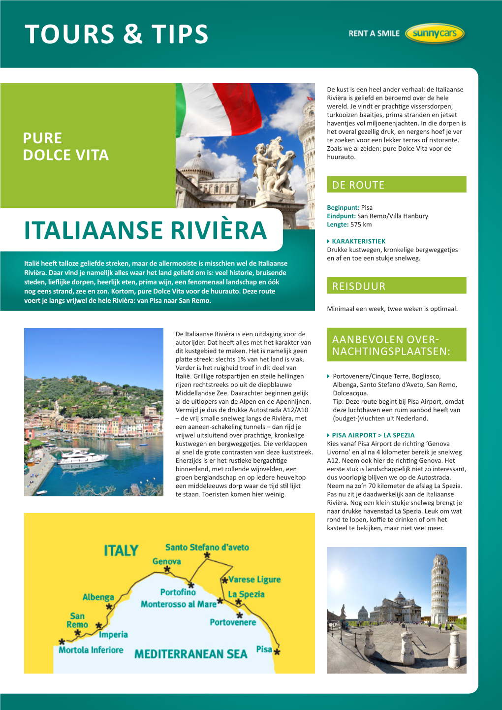 Tours & Tips Italiaanse Rivièra
