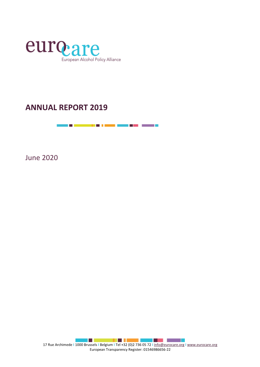 2019 Eurocare Annual Report (PDF 755