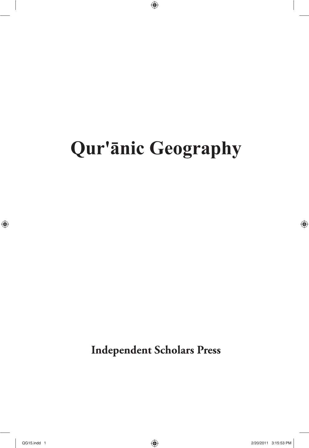 Qur'ānic Geography