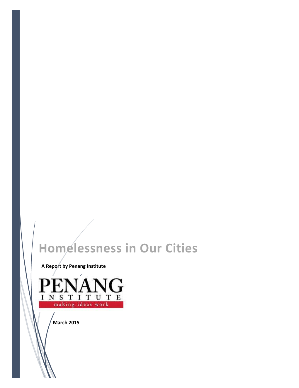 Homelessness in Our Cities