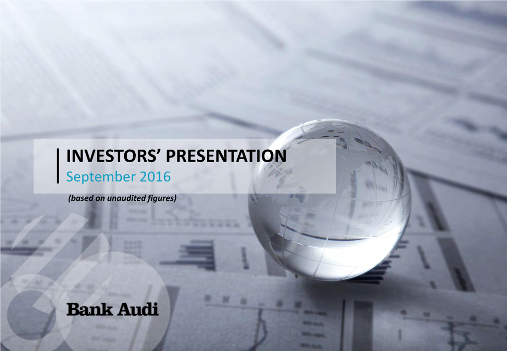 Investors' Presentation