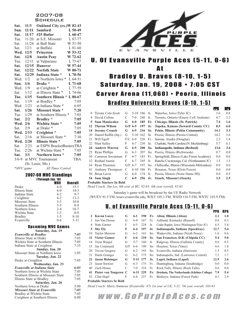 Game Notes 2-11-07