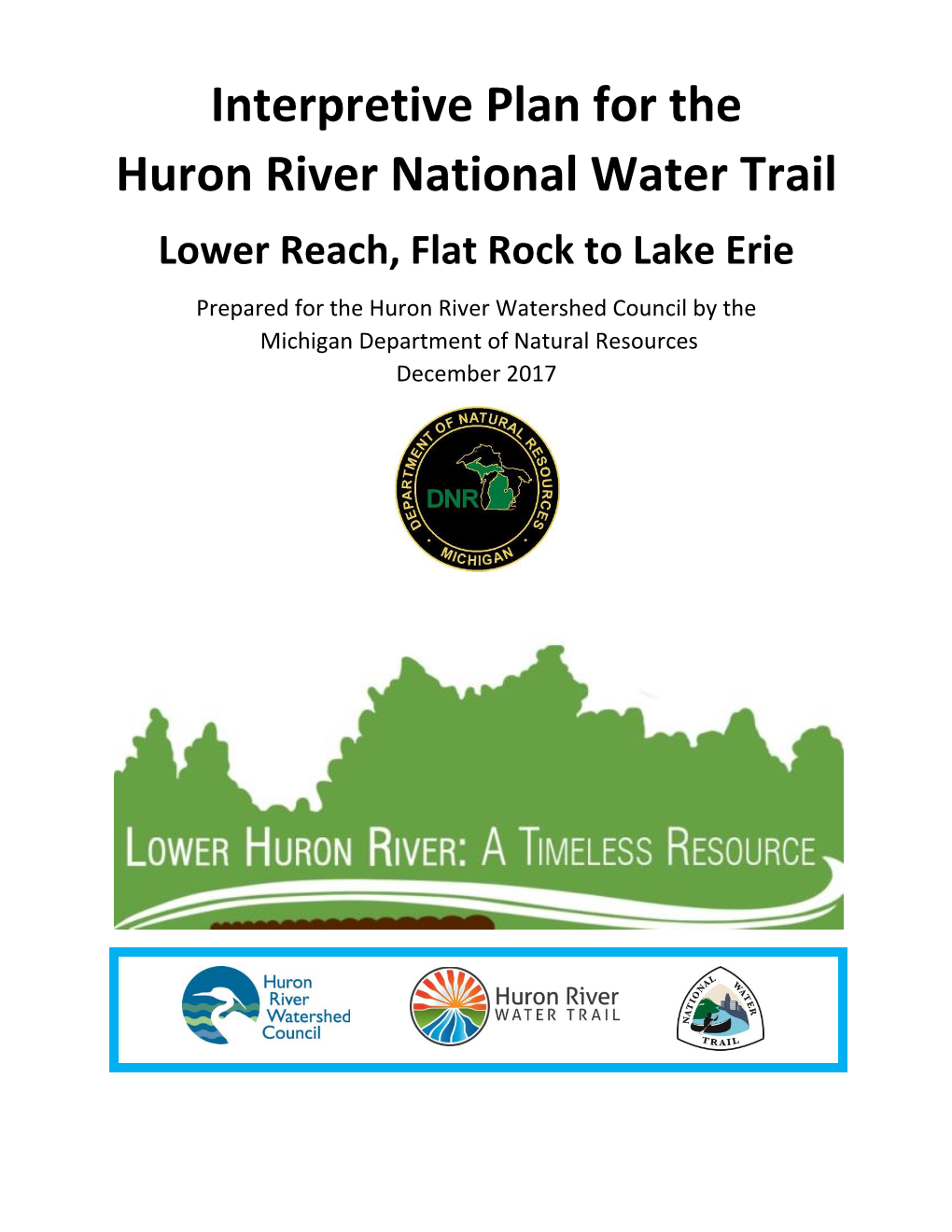 Interpretive Plan for the Huron River National Water Trail