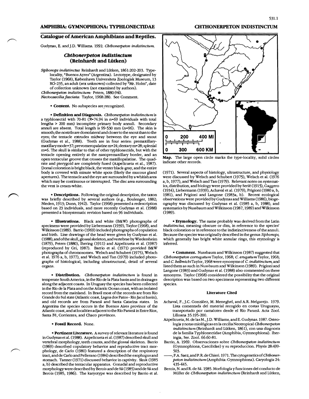 Cbtbonelpeton Indistinctum (Reinhardt and Liitken)