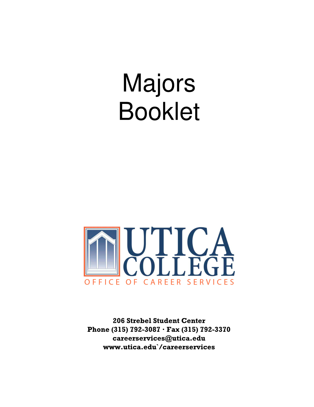 Majors Booklet