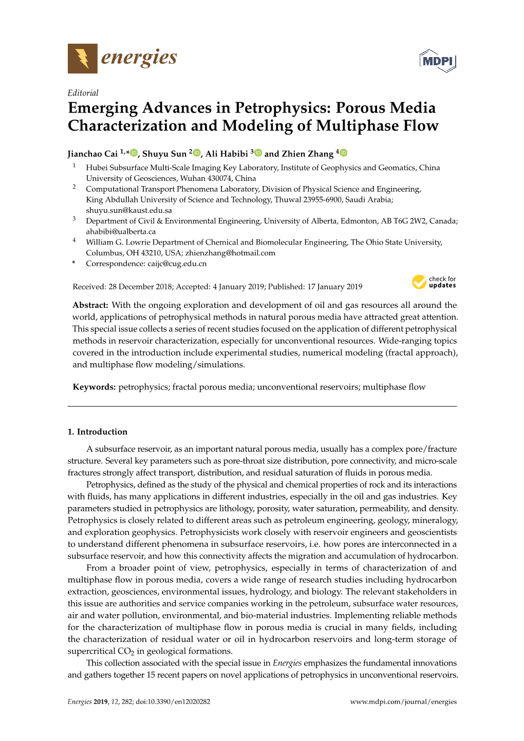 Porous Media Characterization and Modeling of Multiphase Flow