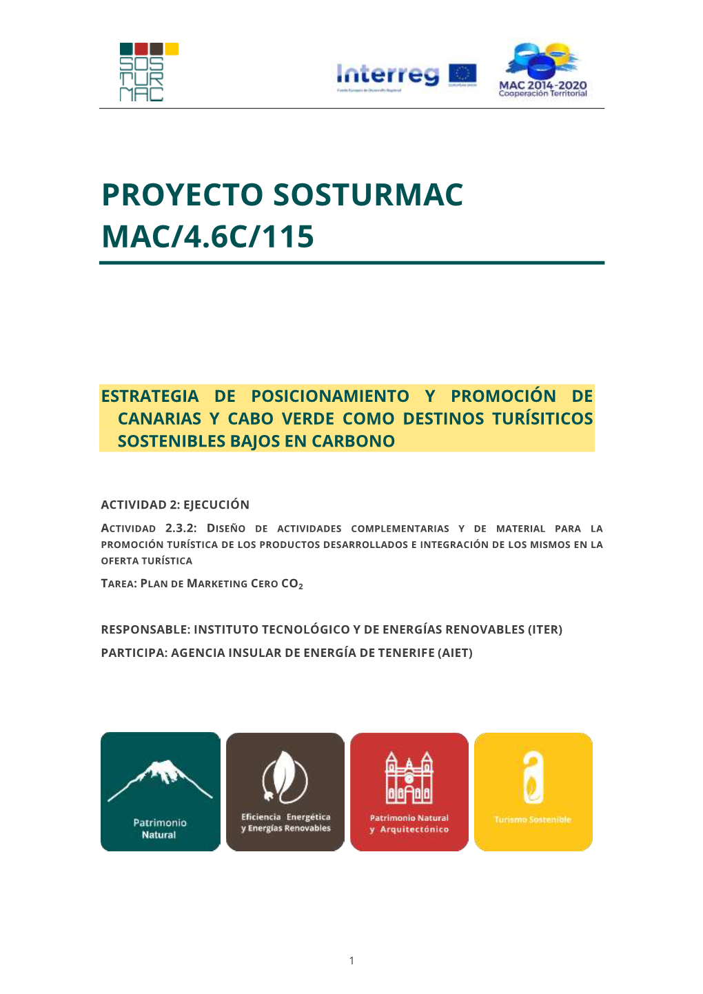 Estrategia De Posicionamiento Y Promoción De Canarias Y Cabo Verde Como Destinos Turísiticos Sostenibles Bajos En Carbono