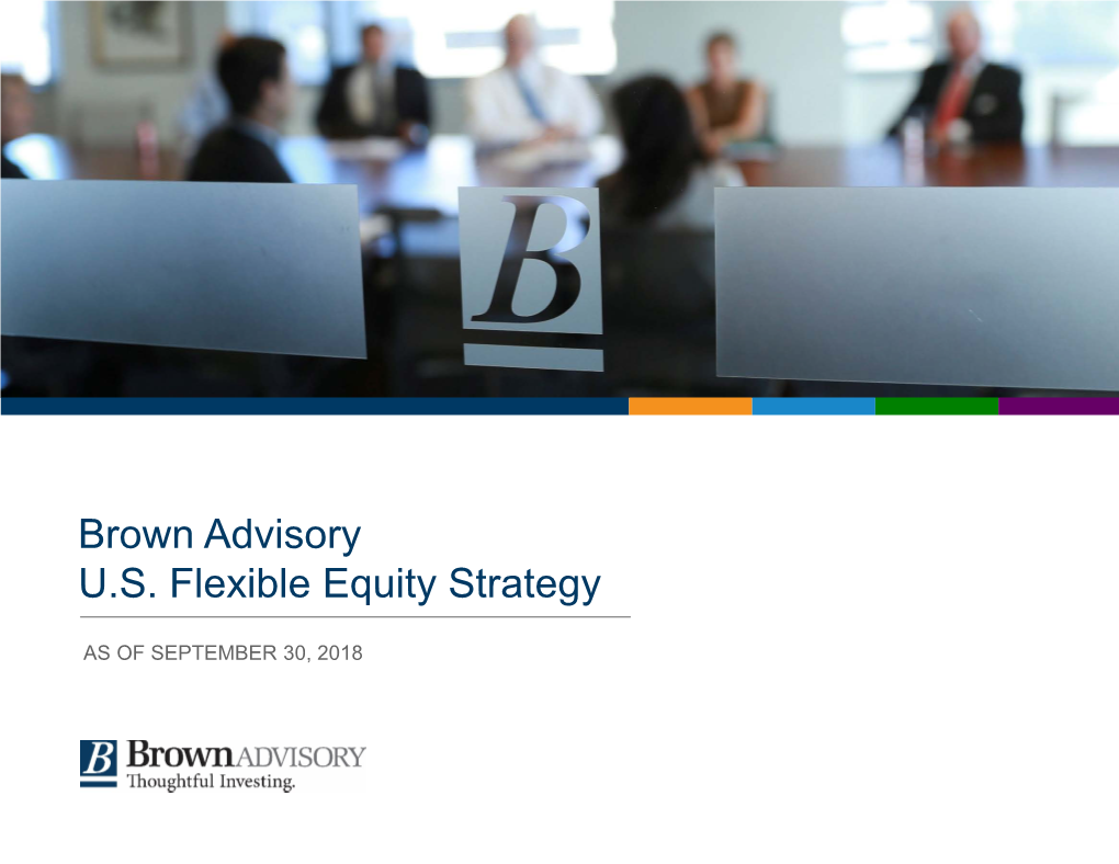 Brown Advisory U.S. Flexible Equity Strategy