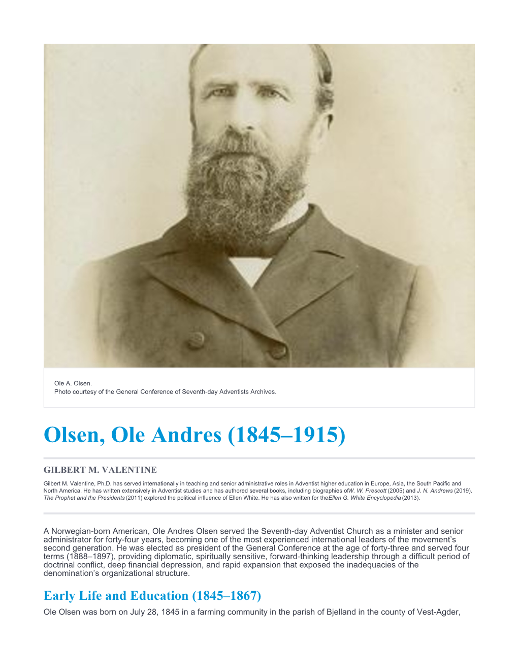 Olsen, Ole Andres (1845–1915)
