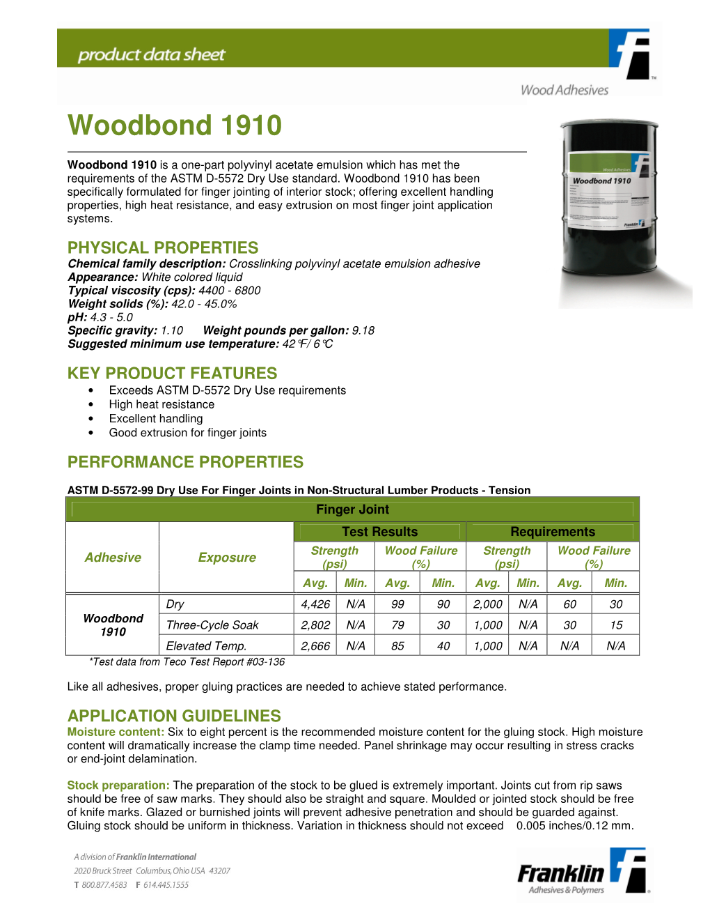 Woodbond 1910