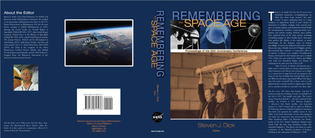 REMEMBERING the SPACE AGE ISBN 978-0-16-081723-6 F Asro El Yb T Eh S Epu Ir Tn E Edn Tn Fo D Co Mu E Tn S , .U S