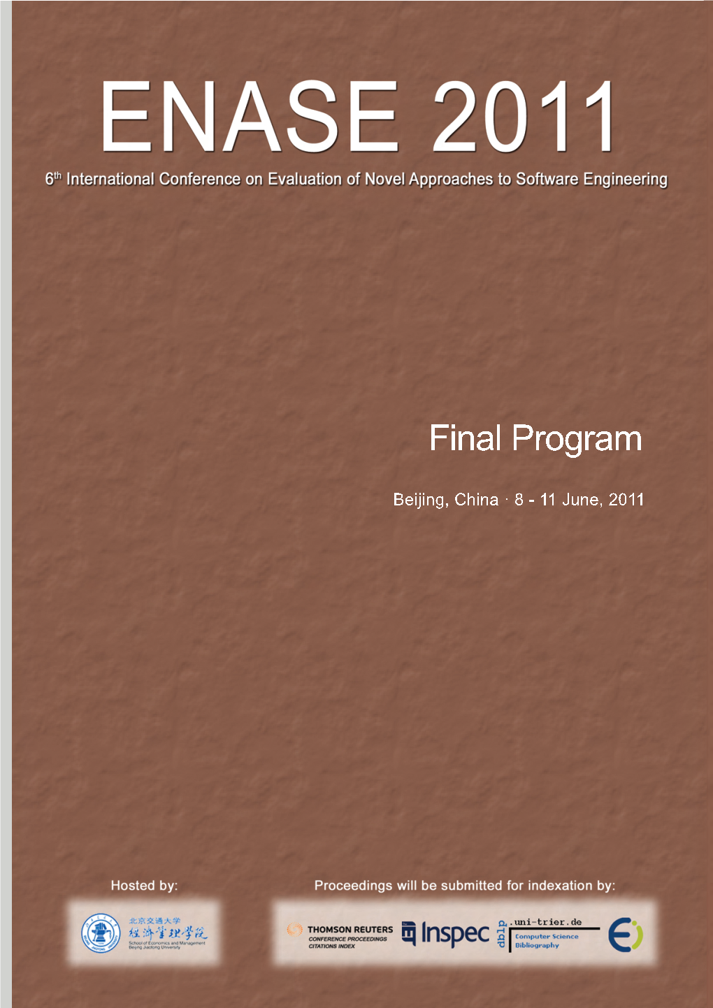 ENASE 2011 Final Program