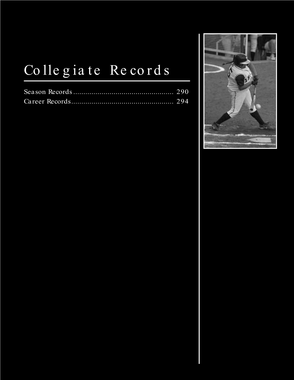 Official 2003 NCAA Baseball & Softball Records Book