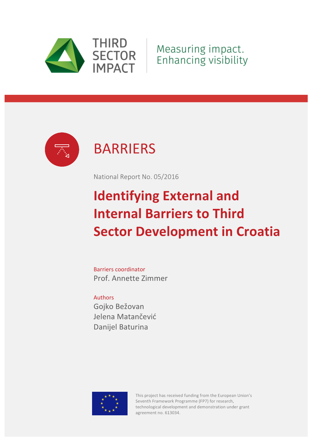 Identifying External and Internal Barriers to Third Sector Development in Croatia