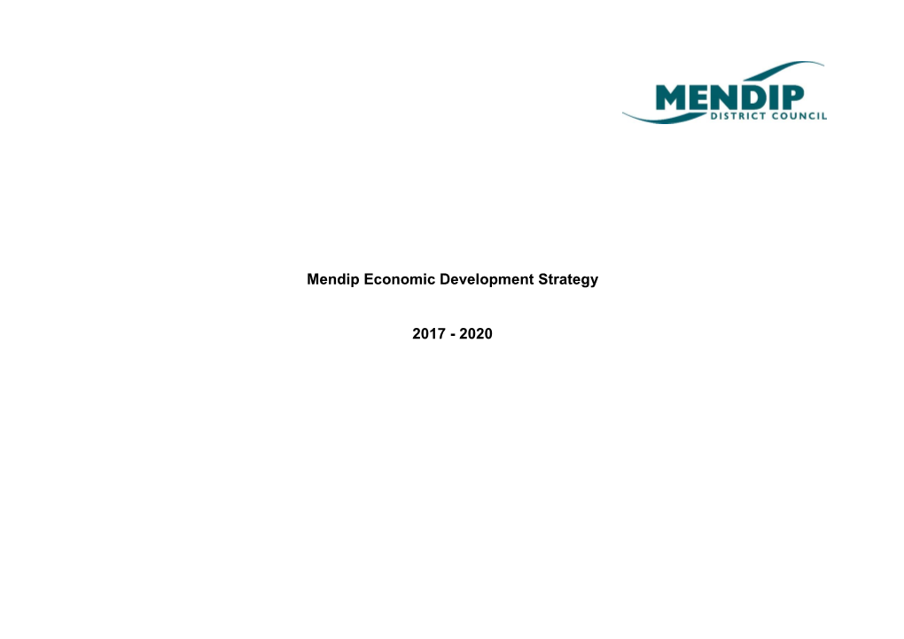 Mendip Economic Development-Strategy 2017-2020