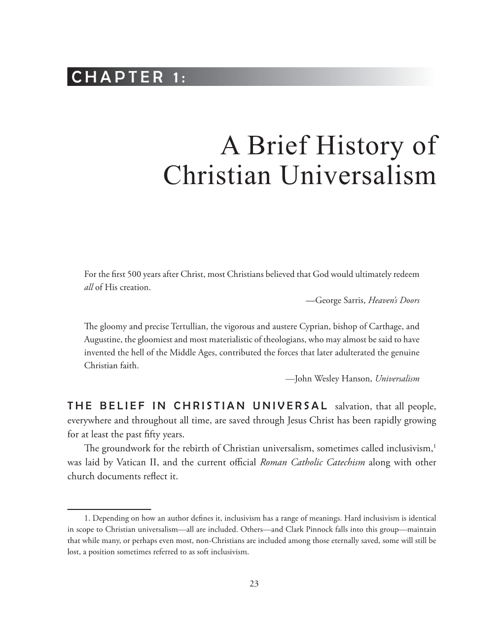 A Brief History of Christian Universalism