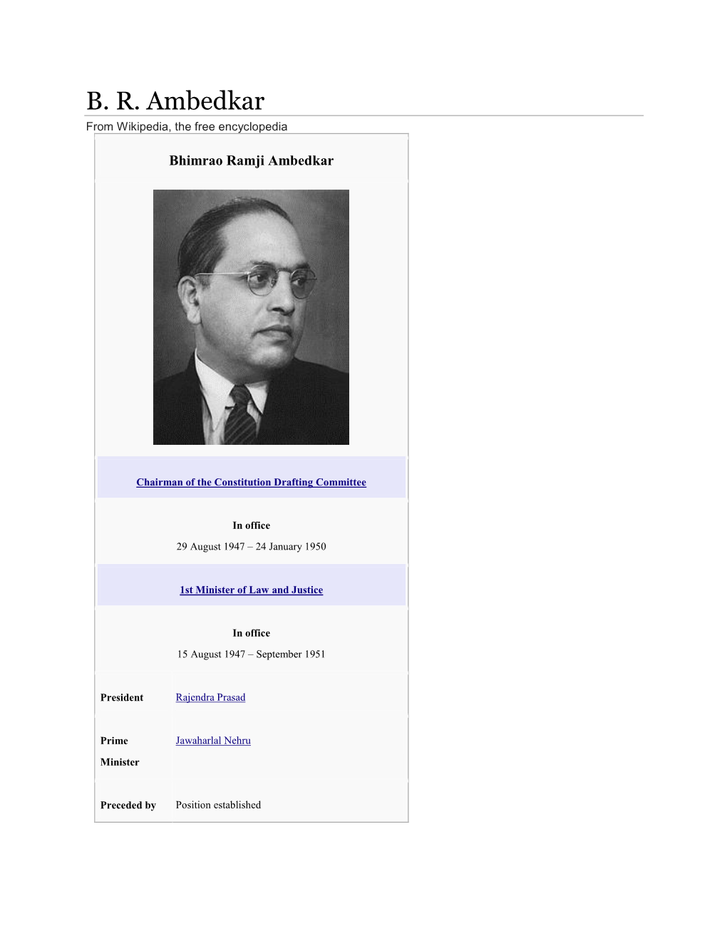 B. R. Ambedkar from Wikipedia, the Free Encyclopedia