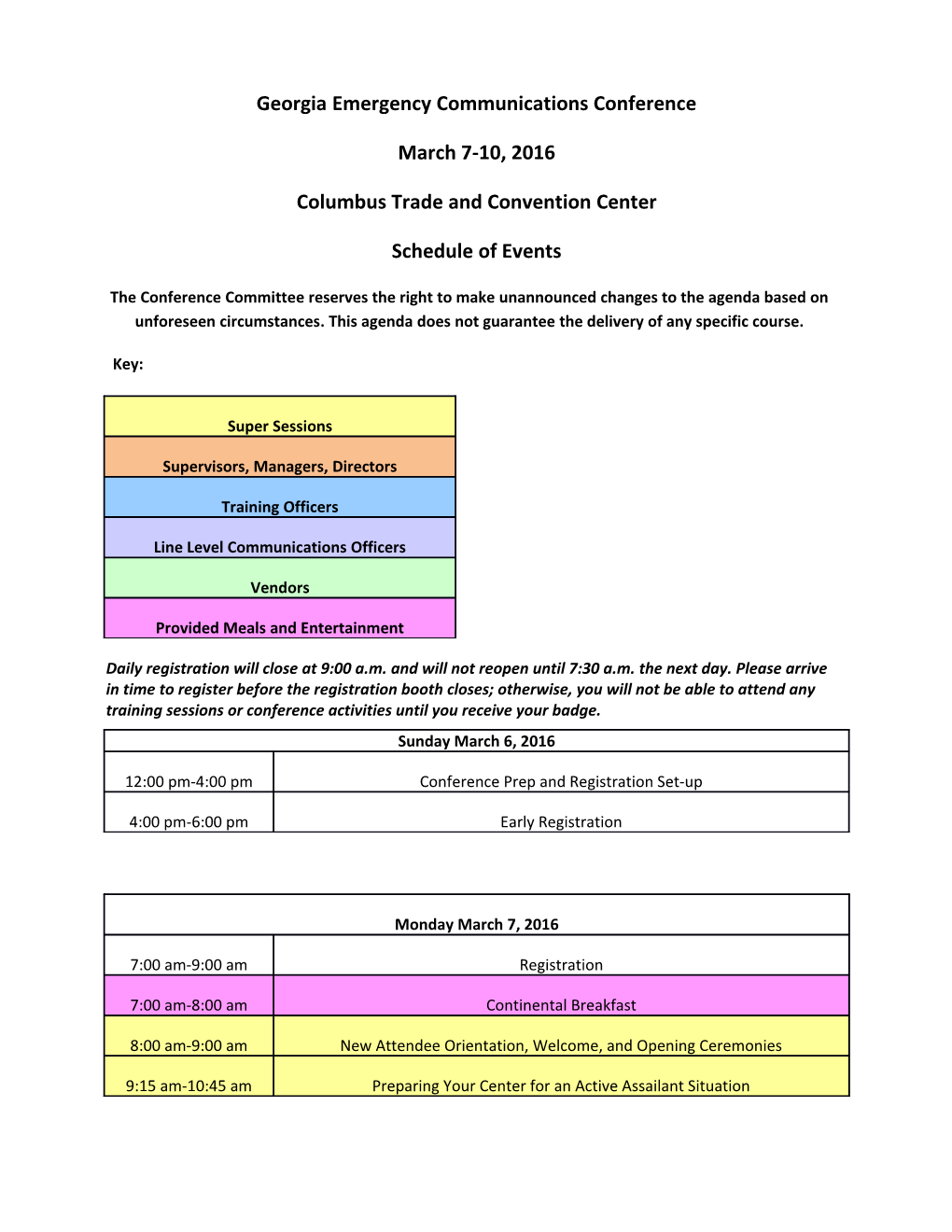 Georgia Emergency Communications Conference