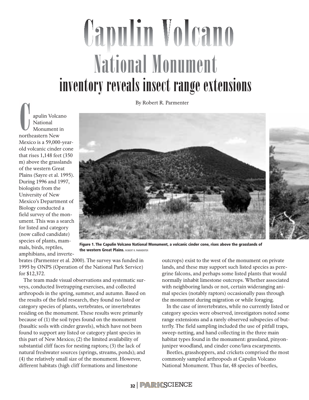 Capulin Volcano National Monument Inventory Reveals Insect Range