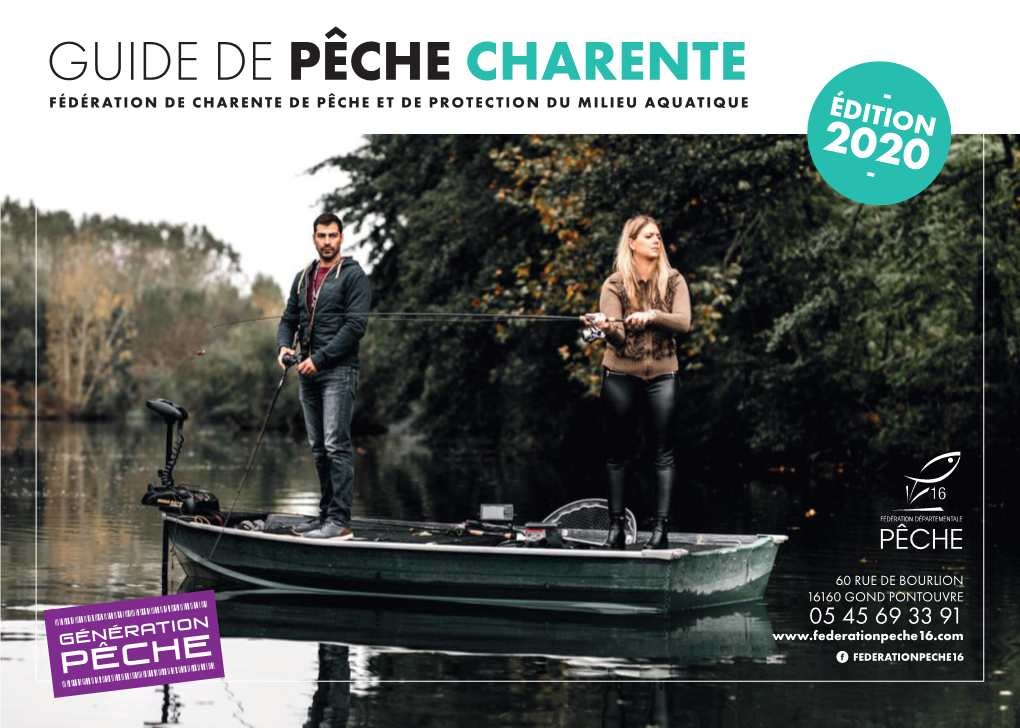 Guide De Pêche Charente Fédération De Charente De Pêche Et De Protection Du Milieu Aquatique Édition- 2020