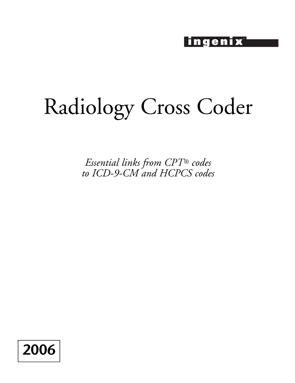 Radiology Cross Coder