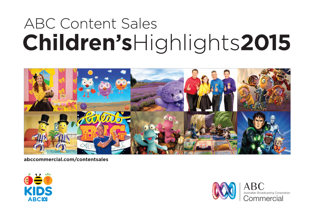 ABC Content Sales Children’Shighlights2015