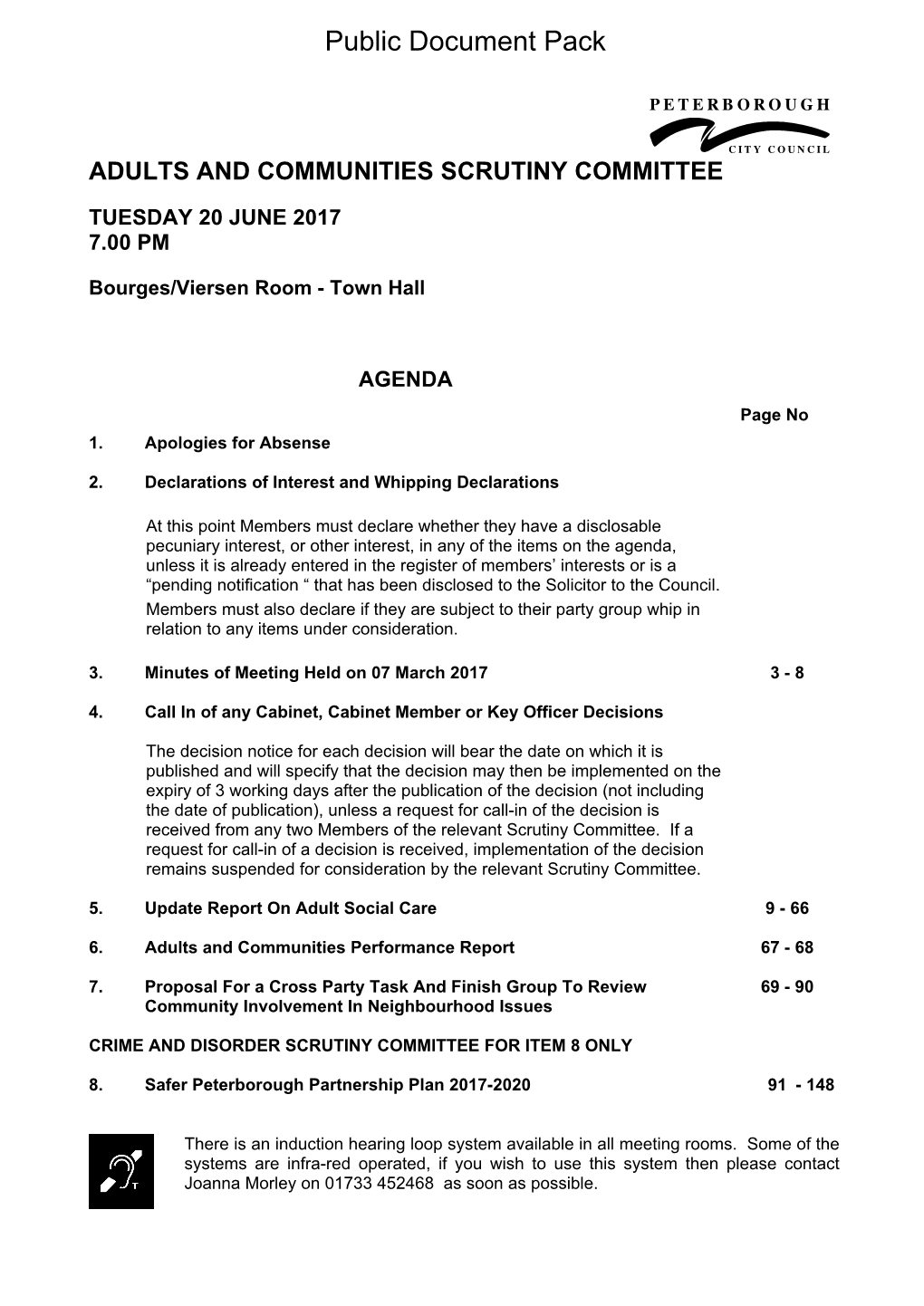 (Public Pack)Agenda Document for Adults and Communities Scrutiny